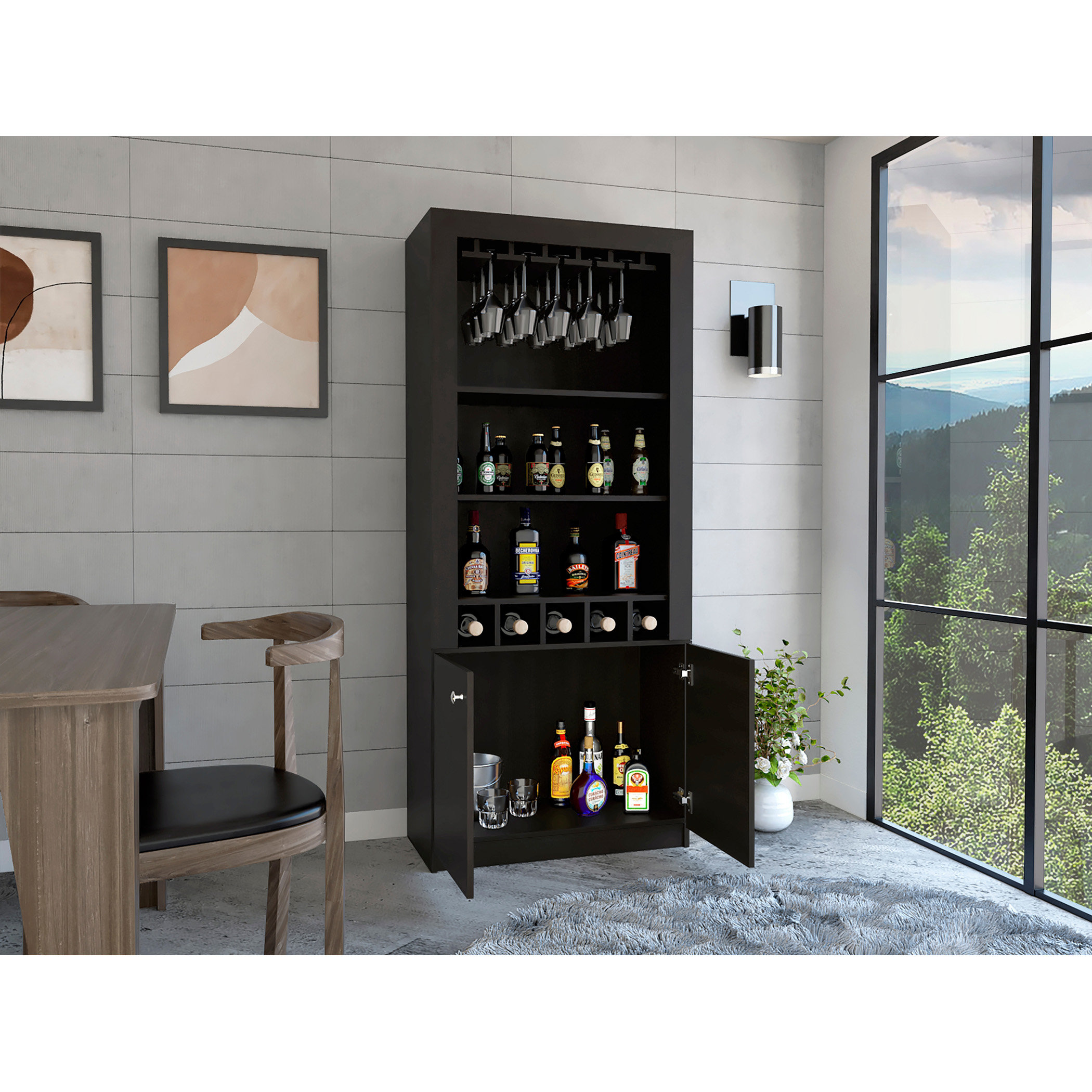 Ebern Designs Bar Cabinet Margarita, Living Room - Wayfair Canada