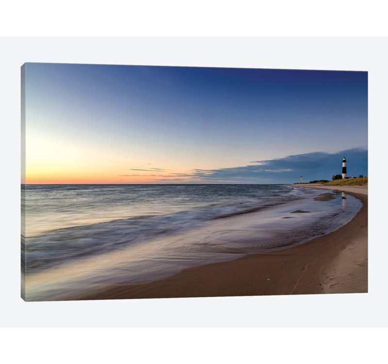 « a lointain big sable point, ludington state park, mason county, michigan, états-unis », reproduction de photo sur toile