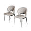 Ensemble de tables de salle à manger 63-95 "avec 8 chaises en similicuir gris