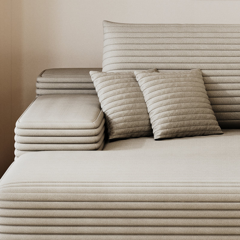 Chaise longue d'intérieur rembourrée surdimensionnée, canapé-lit en fausse fourrure moelleuse moelleuse, idéale pour la lecture et la détente dans le salon