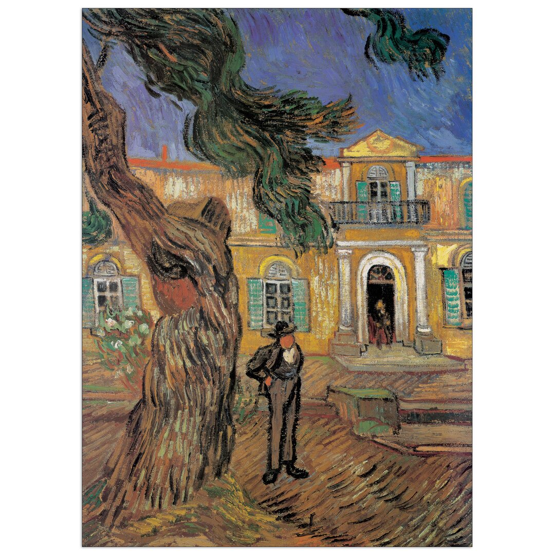 Paneel „L'Hopital St. Paul" von Vincent Van Gogh, Kunstdruck