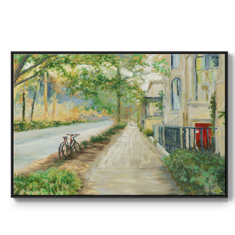 Côté ensoleillé de la rue, Noir, H 17 po x l 25 po x P 2 po