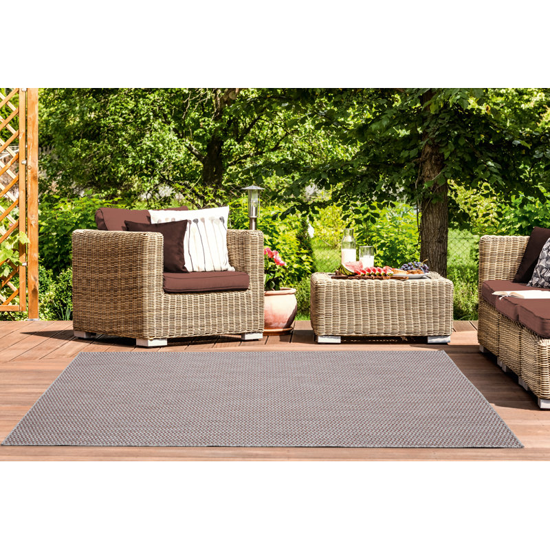 Tapis terre cuite à motif abstrait Bolte, Rectangle 5 pi 3 po x 7 pi 6 po