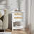Ariyona 28"H Nightstand White bed table with 2 Drawers for Living Room