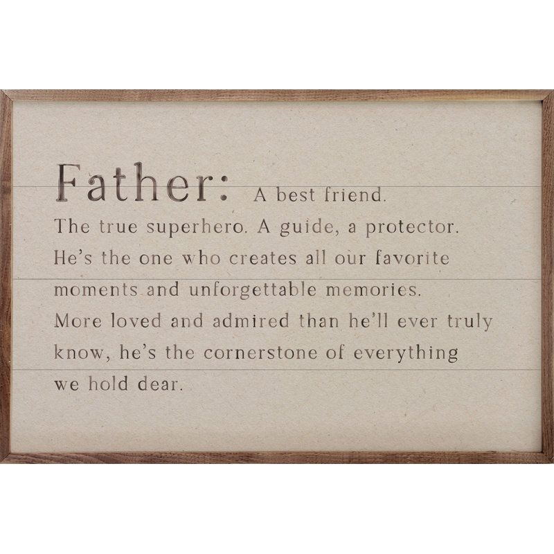 Family Definition Father, 5" H x 8" W