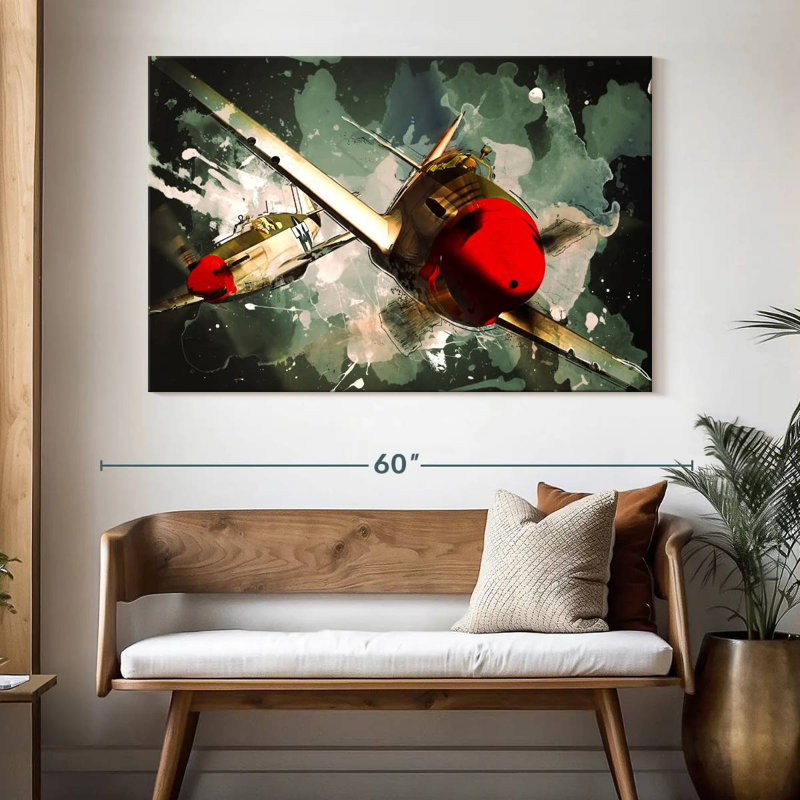 Mehar P-51 Mustang Airplanes, H 34 po x l 51 po