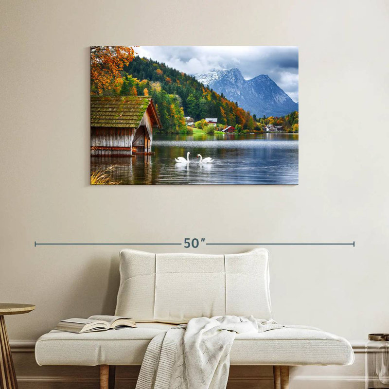 Alvord Grundlsee Swans, H 26 po x l 39 po