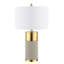 Ensemble de lampes de table 22 po gris / doré Mildner