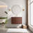 Wall Mounted & Floating Single Vanity with Ceramic Sink-117628638-131076036