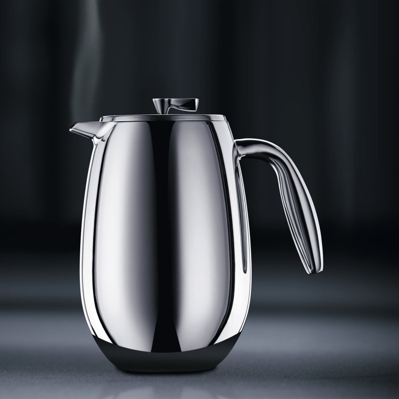 Bodum Columbia Double Wall Stainless Steel French Press Coffee Maker, 51 oz.