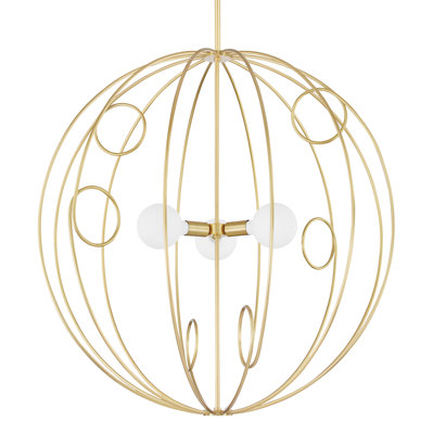 Luminaire suspendu sphérique unique à 1 lumière Alanis
