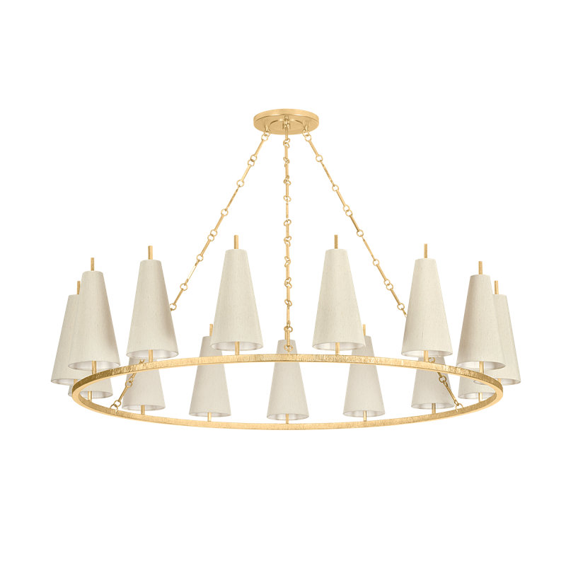 Tirana Chandelier, 15, 13.50" H x 54.75" W x 54.75" D