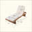 Outdoor Lounge Chair - Acacia Wood & PE Rattan Design With Cushion-246495567