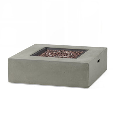 Table à feu carrée de 50 000 BTU pour des rassemblements extérieurs et des soirées douillettes, facile à utiliser et élégante