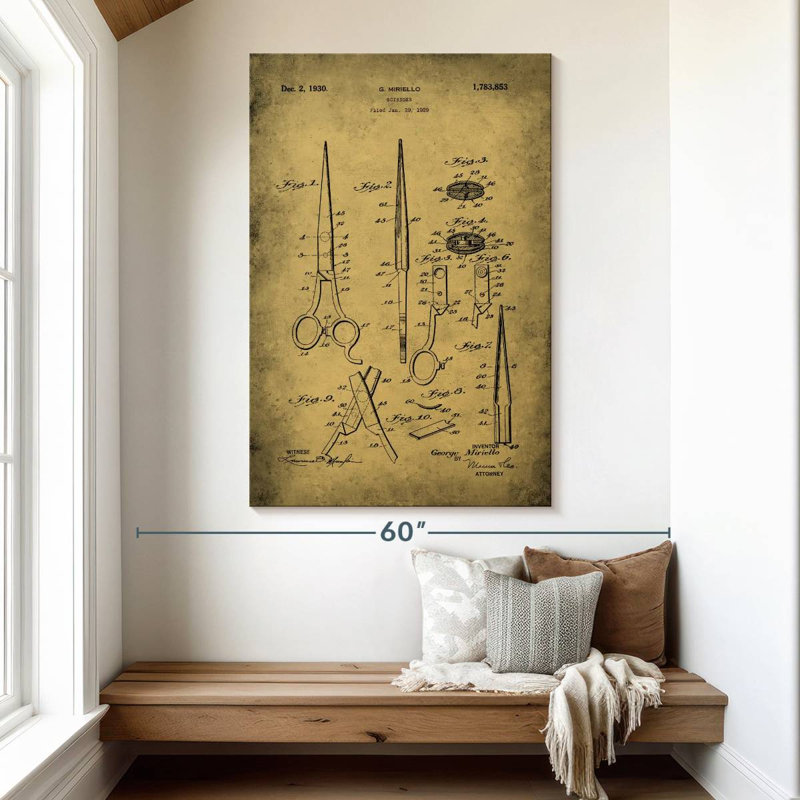 Scissors 1930 Lachaka, 51" H x 34" W