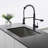 Topcraft Pull Down Single Handle Kitchen Faucet-70533710