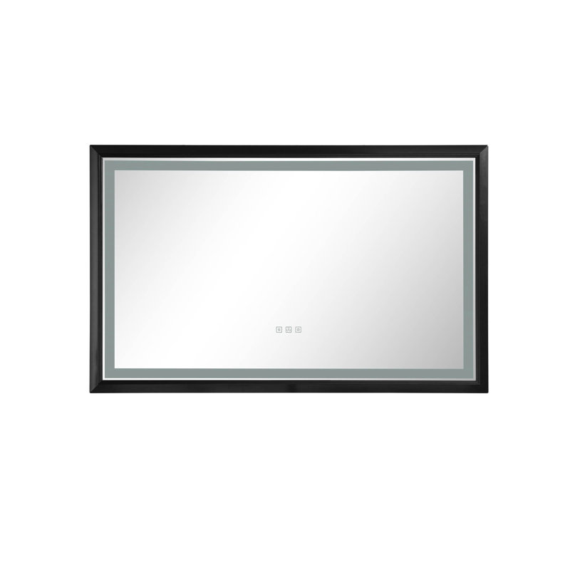 Miroir mural Daesia, Noir, noir, noir, noir, 30 po x 48 po