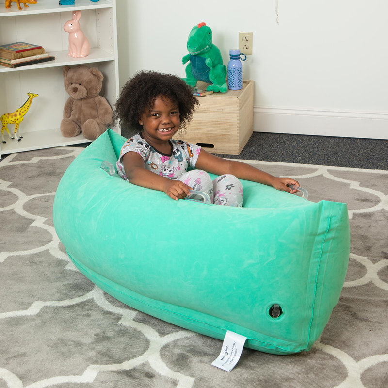Vinyl Bean Bag Lounger, Green