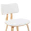 Chaise de salle à manger sans accoudoirs de style Mid-Century avec revêtement en polyester Decklen-341433494-341433488