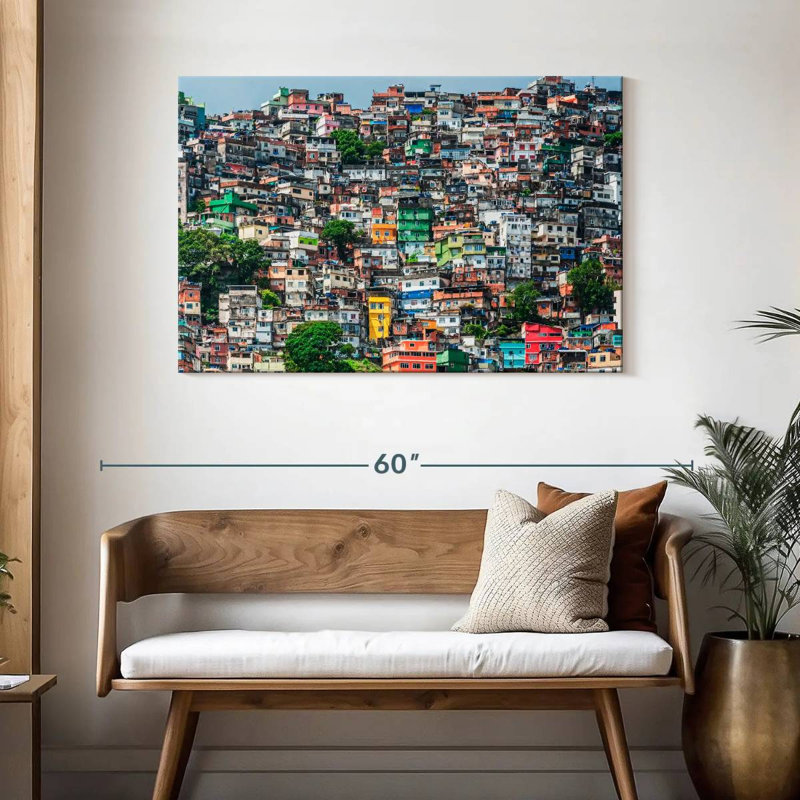 Lilie Slums Of Rio De Janeiro, H 30 po x l 45 po