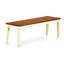 L'ensemble 6 pièces de table et chaises de cuisine comprend une table de salle à manger rectangulaire avec rallonge papillon et 4 chaises de salle à manger avec banc, babeurre et cerise