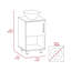 Armoire de meuble-lavabo simple 18 po-212098566