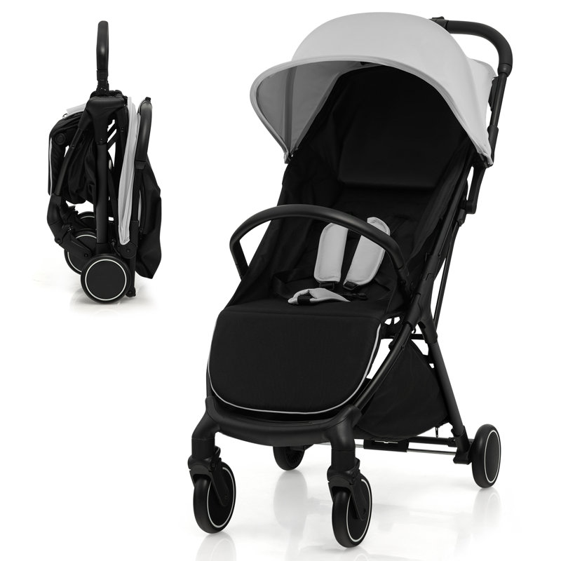 Hockaday Foldable Pet Stroller, Grey