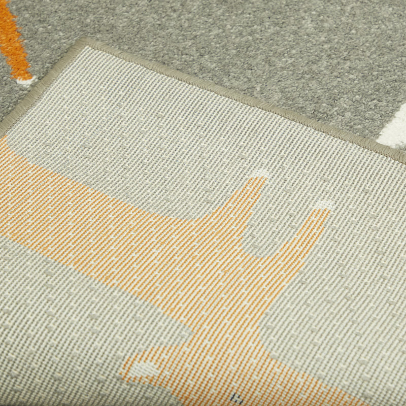 Tapis Hande, Rectangle 3 pi 11 po x 5 pi 7 po, Gris