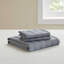 Couette 3 pièces pour lit double, garantie antidérapante, idéale pour les chambres à coucher principales avec des rayures