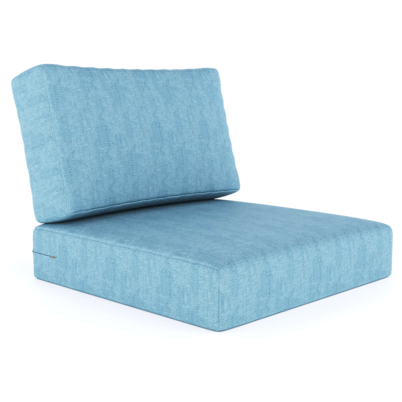 Amala Sunbrella® Outdoor Deep Seating Cushion, Sunbrella® Cast Horizon Plainweave, 28.5" W x 28.5" D