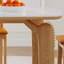 Ensemble de table à manger moderne et simple en bois massif-102402720