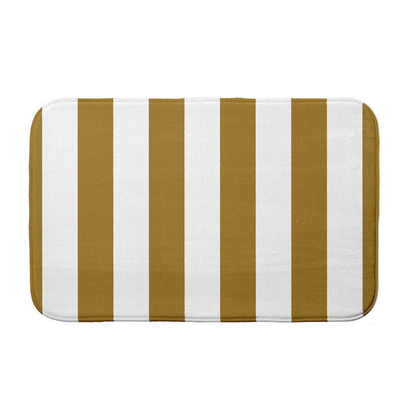 Tapis de bain Crowborough, l 17 po x L 24 po, Jaune