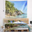 Polyester anse lazio praslin island tapisserie avec accessoires suspendus inclus-28500577