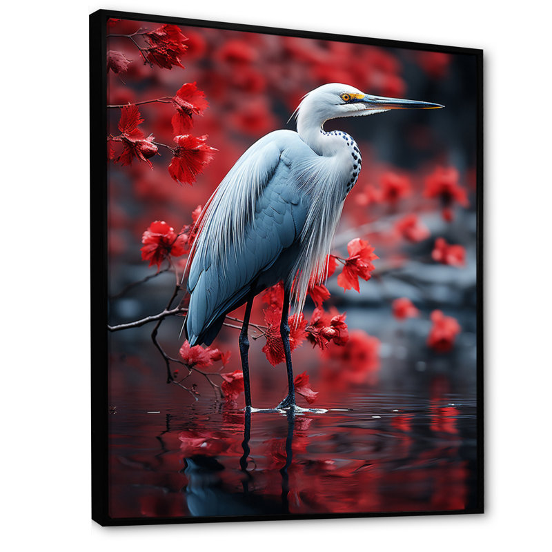 «Herbe gracieuse de Bacheller II», reproduction sur toile, H 20 po x l 12 po x P 1 po, Cadre flottant noir