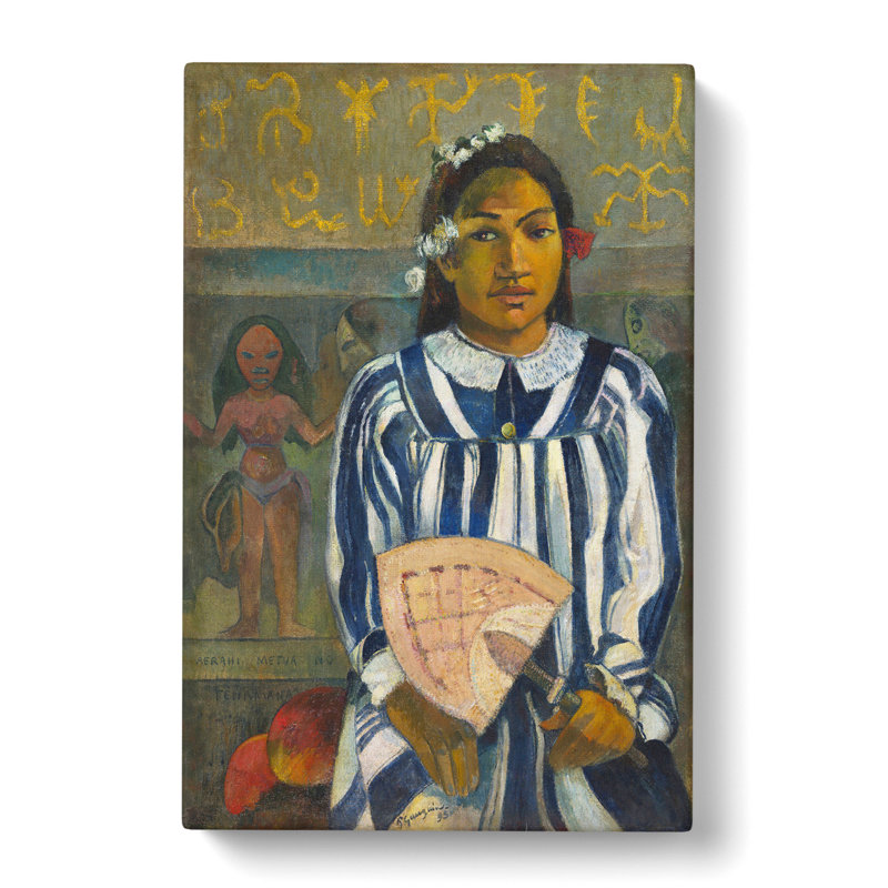 Tehamana by Paul Gauguin - Wrapped Canvas Painting, 35cm H x 35cm W x 3cm D