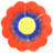 Poppy 3-D Flower Dessert Plates