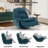 Betzabe Upholstered Swivel Recliner-1611215492