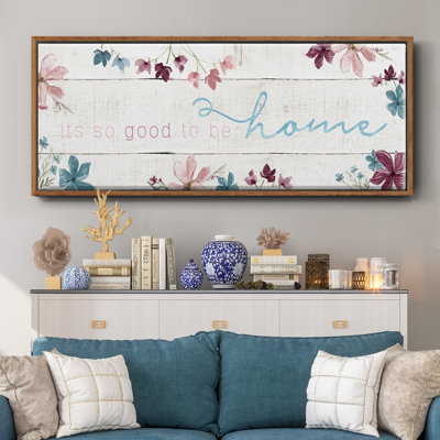 Good To Be Home- Framed Canvas