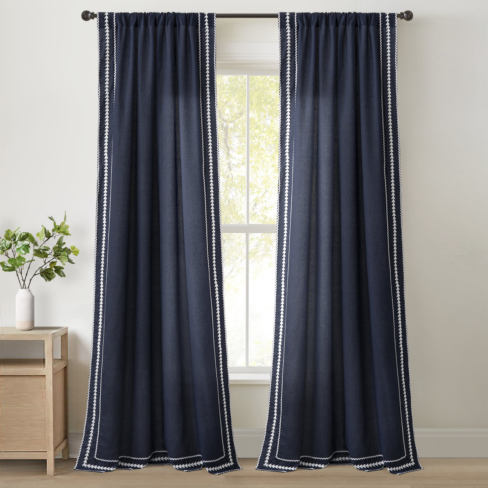 Yori Room Darkening Polyester Curtain