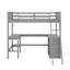Lit mezzanine simple avec tablettes et bureau-850705730