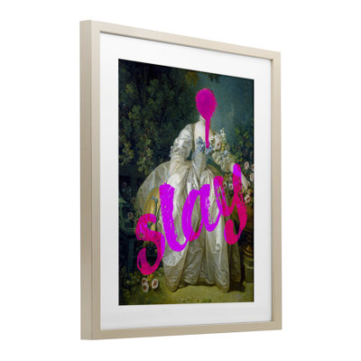 «Slay Classical Baroque Gown», reproduction encadrée sous verre, design par Lil 'Rue