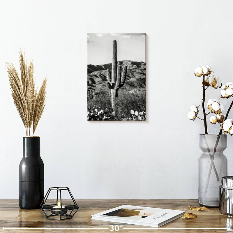 Harnek Black Arizona - Giant Cactus I, 12" H x 8" W