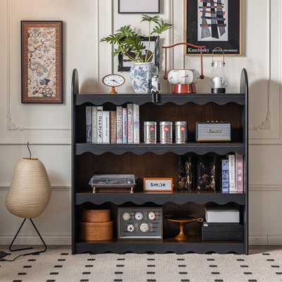 Étagère de rangement style français rétro en chêne rouge