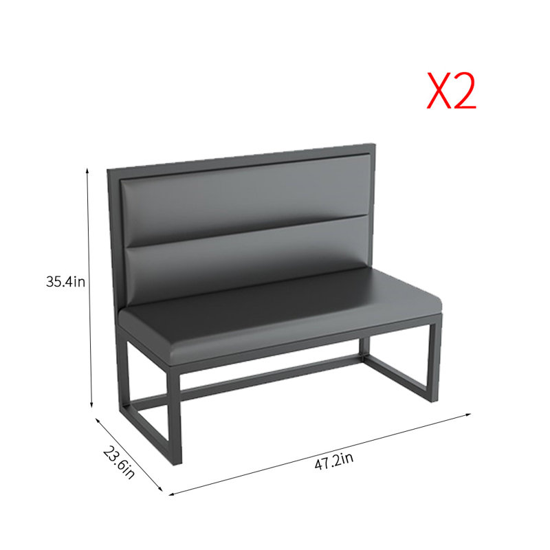 Banc de salle à manger haut de gamme minimaliste pour deux