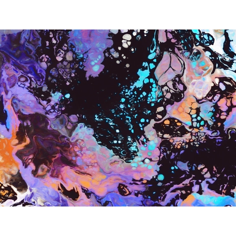 Angel Estevez " Abstract Composition 1023 " by Angel Estevez, 24" H x 32" W, Wrapped Canvas