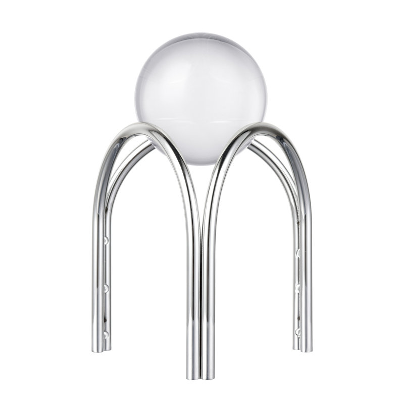 Support pour orbe Sibyl - ensemble de 2 argent