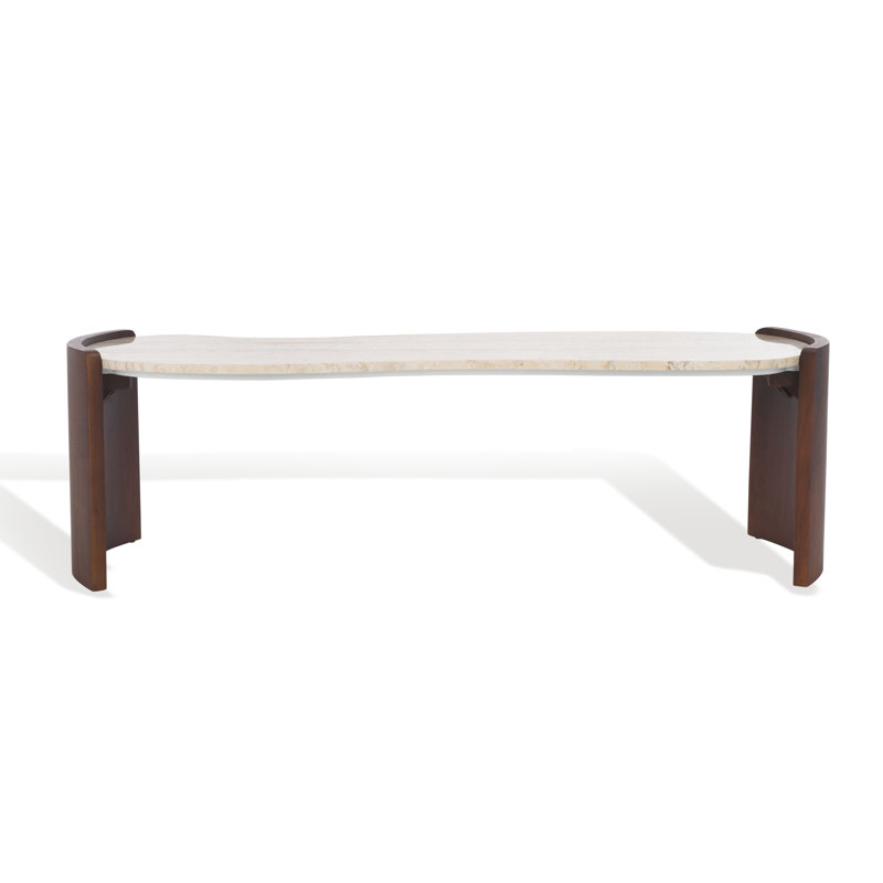 Sheyenne Travertine Top Coffee Table