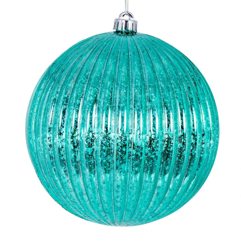 Ensemble de 4 boules de Noël Chistmas, Bleu sarcelle
