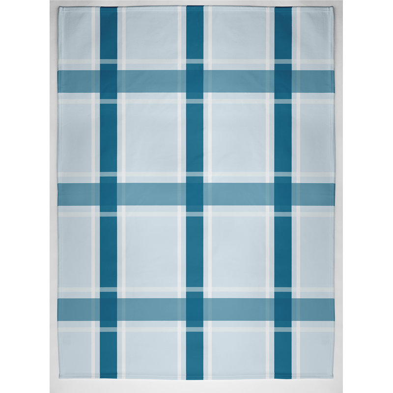 Stutz Plain Weave / Muslin Throw Blanket, Blue