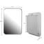 Armoire de salle de bain à miroir encastrée avec tablette réglable - 16 po x 24 po, cadre en métal blanc, cadre moderne réglable, style contemporain-931915017